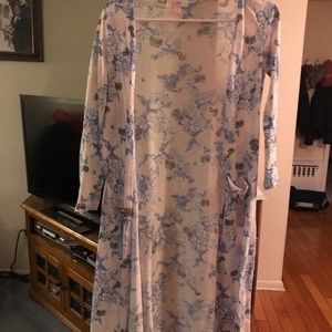 Knee length open duster